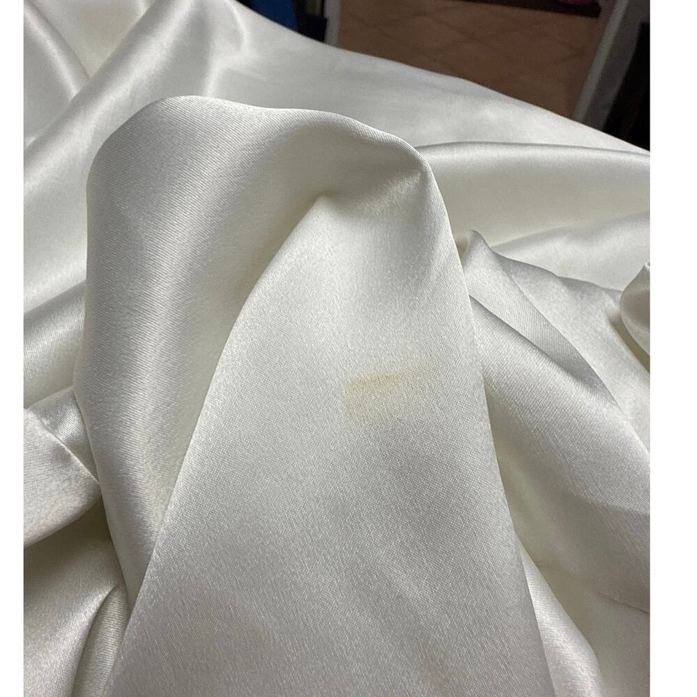 Vintage Victorias Secret White One Size Robe Bridal Silky Satin Wedding Kimono - Picture 6 of 8